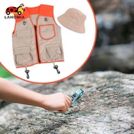 LAHOMIA Kids Explorer Vest and Hat Costume Vest and Hat Set Children Toys Explorer