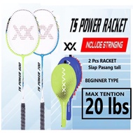 2 pcs Kids Badminton Racket badminton murah budak free Overgrip  Apacs Felet Yonex Lining raket