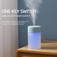 ﹍▧♧ Mini Air Humidifier USB Ultrasonic Essential Oil Diffuser 260ml Portable LED Lamp Mist Maker Aromatherapy Sprayer for Home Car