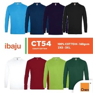 OREN SPORT Unisex Baju Kosong Baju Cotton Long Sleeve T-Shirt Lelaki Tshirt Cotton Plain Tshirt Grou