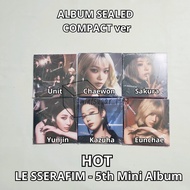 [ READY OFFICIAL NEW ] LE SAFIM - 5th MIni Album [ HOT ] ( COMPACT ver. ) ( Group Chaewon Sakura Yun