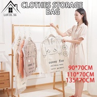 Hanging Clothes Vacuum Bags with Hanger Space Saver Closet Storage Seal Bag Dust-Proof bag Clothes Compression Organizer