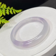 高品質 漸變紫瑪瑙手鐲 58MM 冰透起剛飄草花 玉髓手環 高雅浪漫