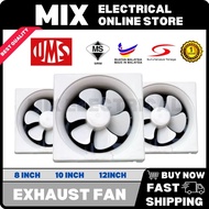 UMS 8Inch 10Inch 12Inch Wall Type Exhaust Fan / Ventilation Fan (White) Kipas Eksoz / Kipas Sedut Ud