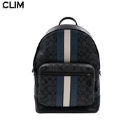 【buy3Get10%off】Coach Mens Large PVC with Leather Backpack 2736