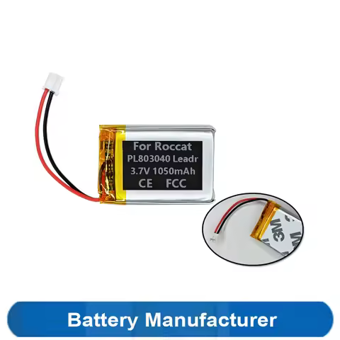 Original Replaces 1050mAh PL803040 Battery For Roccat Leadr Gaming Mouse Maus Pack Akku