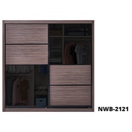GOLD SERIES (2121) - Wardrobe 2 Sliding Door Width 5-10 feet x Height 8 feet