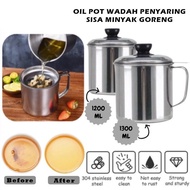 OIL FILTER CONTAINER 1.2 LITER & 1.3 LITER STAINLESS STEEL / OIL POT ANTI-RUST FILTER / OIL FILTER G