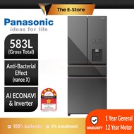 Panasonic 583L PRIME+ Edition Premium 4-Door Refrigerator | NR-YW590YMMM (Fridge Peti Ais Peti Sejuk 电冰箱 NR-YW590 NR-YW590YM)