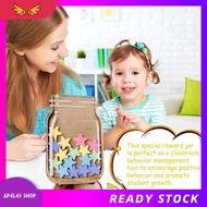 [ap4l43.] For Kids' Classroom Reward Jar 1 Piece-Complete Set Includes 25pcs Star Tokens Chore Chart