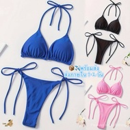 bikini + sun protection clothing, swim bikini, thong swimsuit, 5 colors.