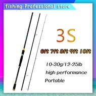 1.8M/2.1M/2.4M/2.7M/3.0M 【8-30g/12-25lb】Three sections of portable shrink Super light fishing rod M