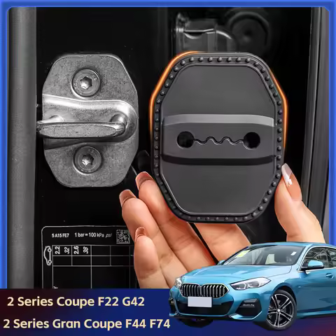 2/4Pcs Silicone Car Door Lock Cover Protective Decoration Case For BMW 2 Series Coupe F22 G42 2 Seri