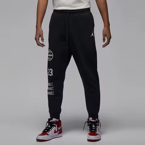 Nike genuine genuine 2024 New Men's Fleece Knit Cuffed Sports Pants FN4620-010