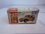Tomica 18 Jeep Wrangler 有貼