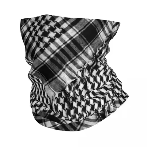 Shemagh Tactical Arabic Palestine Bandana Neck Cover Palestinian Balaclavas Wrap Scarf Warm Headband