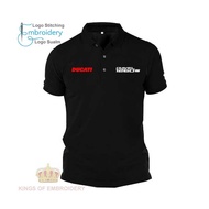 Microfiber Dry Fit Quick dry Jersi Jersey Polo T Shirt Logo Sulam Embroidery Ducati Diavel 1260 S Carbon 665