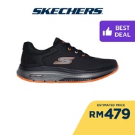 Skechers Men GOwalk Workout Walker Translucent Walking Shoes - 216435-BKOR Kasut Sneaker, Casual, Le