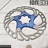 OXO 160mm BLUE rotor - bicycle Disc Brake rotor OXO 160 mm 6 inch floating 6 Floating Icetech Disc B