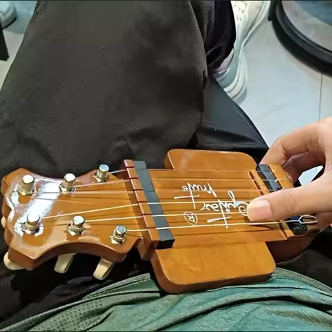 Portable Guitar Right-hand Practice Device Solid Wood Finger Trainer Practice Fingerboard Pocket Gui