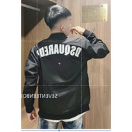 Áo Gió Boy Phố DSQ Hai Lớp ICC Chữ Vồng Áo Gió DSQ Khóa Bạc Cổ Bo Gân Cao Cấp Hottrend Nam Nữ