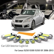 Canbus Car LED Interior Light Bulb Kit 15Pcs For Lexus IS IS250 IS300 IS350 IS220D MK2 2006-2013 Kit