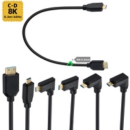 2.1V 8K @ 60Hz 4K @ 120Hz 1080P 3D mini HDMI to micro HDMI Cable