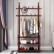 [48H Shipping] Coat Rack Solid Wood Bedroom Clothes Rack Floor-standing Clothes Storage Rack Bedroom