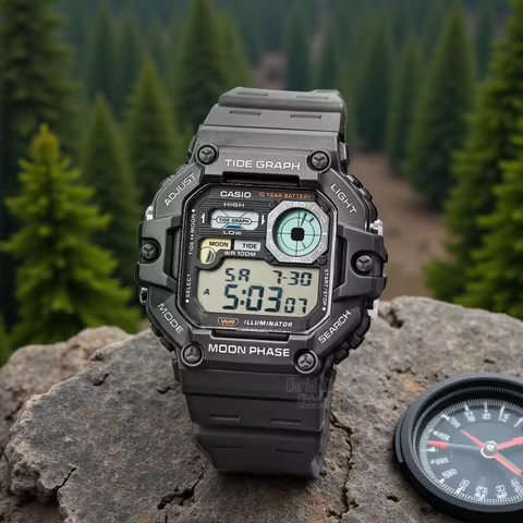 Casio Men's Watch Fashion Sports Outdoor Wristwatch Active Lifestyle Timepiece Casual Design WS-1700