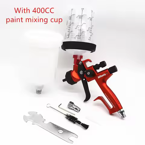 SPRAY GUN 5000B High Quality Professional HVLP Spray Gun With 400CC paint mixing cup Paint Spray Gun