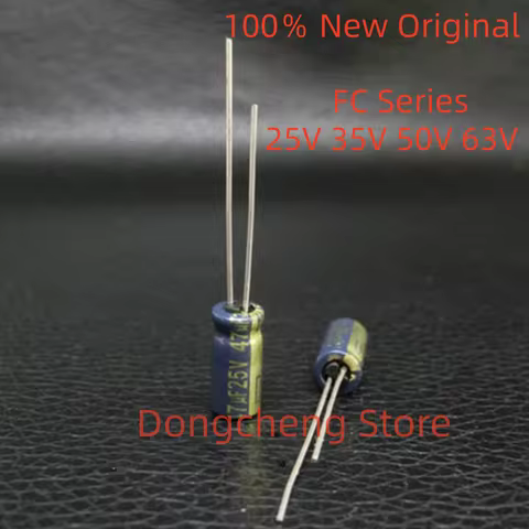 10PCS/lot PANASONIC FC series 16V 25V 35V 50V 63V 47UF 100UF 220UF 560UF 680UF 1000UF Audio Electrol