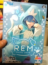 Re:zero從零開始的異世界生活 Rem 雷姆 Ram 拉姆 fluffy pack Sega Luminasta 衛衣 可愛 貓貓 長闊盒