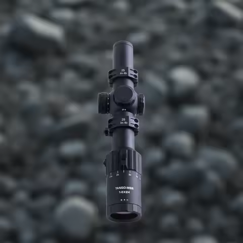 TANGO MSR 1-6x24mm Riflescope SFP Illuminated Red BDC6 Reticle with Alpha-MSR Cantilever Mount SOT61