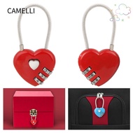 CAMELLI 1pc Padlock Gift HOT Luggage Valentine's Day Code Travel Suitcase 3 Digit Password