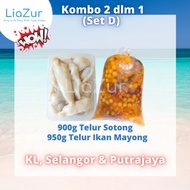 Kombo 2 dalam 1 Set D (Telur Sotong + Telur Ikan Mayong) - [KL/Selangor/Putrajaya sahaja]