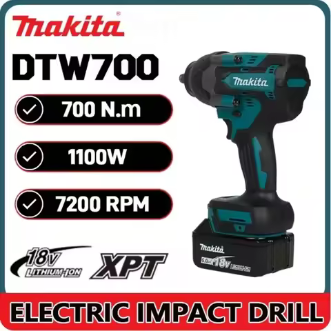 Makita original DTW700 wireless impact wrench Brushless electric wrench Super torque automatic maint