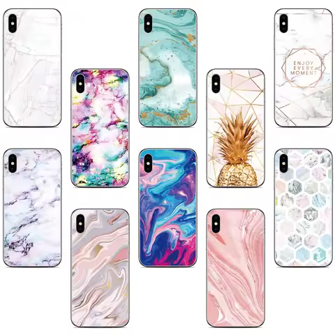 Color Marble Phone Case For Sony Xperia 10 5 1 II III IV V 2023 XZ5 XZ4 XZ3 XZ2 XA2 Plus XA3 Ultra L