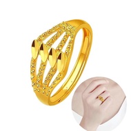 （New Style）96.5% น้ำหนัก (1 กรัม)แหวนทองแท้1 กรัม แหวนทองครึ่งสลึง แหวนทองปลอมสวย  ring for women แหวนคู่ แหวนไม่ลอกดำ แหวนนำโชคลาภ ของขวัญวันเกิด แหวนทองแท้1/2 แหวนทอง แหวนทอง1กรัมแท้ แหวนครึ่งสลึง ของแท้100% ปรับขนาดได้ แหวนทองแท้