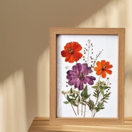 手作押花LED小夜燈 | 文創小夜燈 l 清新植物 l 可調式小夜燈