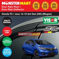 Honda Fit Jazz 2014-2020 3rd Generation (GK5) Mugen Door Visors Rain Visors Rain Deflector Rain Guard