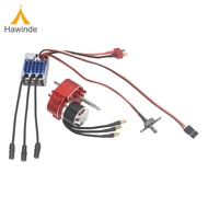 Hawinde คอมโบ ESC กล่องเกียร์โลหะมอเตอร์ไร้แปรงถ่านขนาด1/12รถ RC สำหรับ MN99S MN168