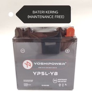 KRISS MR1 (STARTER) / KRISS MR3 (STARTER) BATTERY YP5L-YB MAINTENANCE FREE BATERI MOTORSIKAL BATTERY