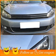 for  Golf 6 Mk6 Vi Accessories Headlight Eyebrow Sticker Decoration Black Car
