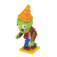 BASHERISE 1PCS Plant and Zombies Toys Action Figures Zombies PVZ Toys Set 1 2 Series Roadblock Coneh