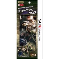 ☆電玩遊戲王☆Nintendo 3DS 任天堂 N3DSLL 3DSXL 魔物獵人4 圖樣主機擦拭布  MH4 日本原裝進口