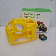 Rubber Rubber Body Silicone case For Nikon D810 Yellow