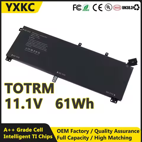 YXKC T0TRM 11.1V 61Wh laptop battery TOTRM for Dell Precision M3800 XPS 15 9530 9535 245RR H76MV 7D1