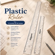 DIAMANT Plastic Ruler 12inches / 24 inches