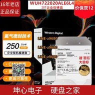 【可開發票】WD/西部數據 WUH722020BLE6L4 20T 氦氣企業級SATA機械硬盤20Tb