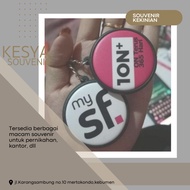 GANTUNGAN Handmade Kesya | Souvenir PIN Keychain 2 sides 2 sides seminar event event - DOFF, BLACK